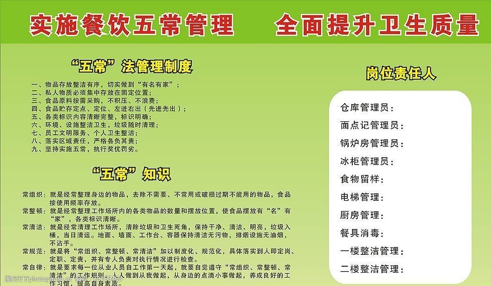 学样五常法 餐饮管理的高效之道